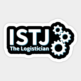 ISTJ The Logistician MBTI types 9D Myers Briggs personality gift with icon Sticker